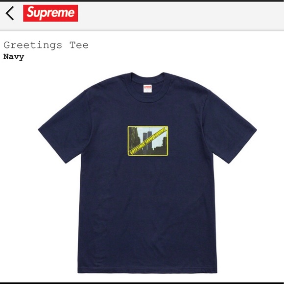 supreme greetings tee